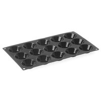 Forma copt din silicon pentru 15 cupcakes cu diametrul de 50 x (H) 17 mm, Hendi, 325x176 mm