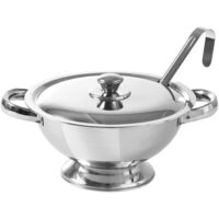 Supiera cu capac si lingura servire, 2.7 lt, inox, Hendi, 27x(H)12 cm