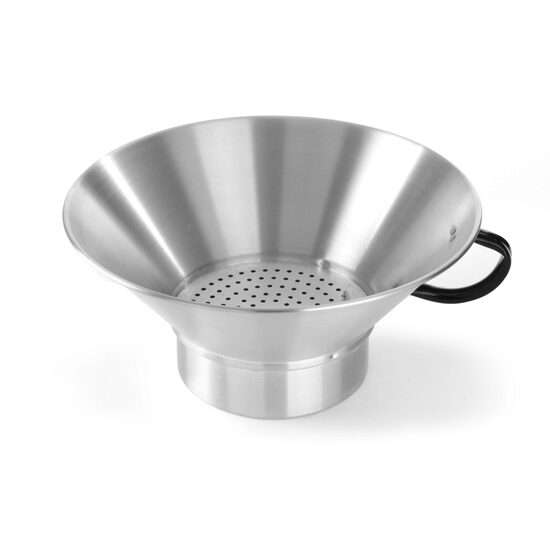 Colander / Sita pentru cartofi prajiti, aluminiu, 400x(H)170 mm, Hendi, cu sita detasabila si maner