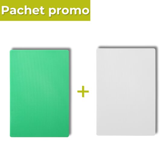 Pachet Tocator alb HACCP 450x300mm + Tocator verde HACCP