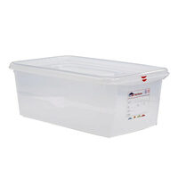 Cutie depozitare cu capac, 28 lt, Gastronorm GN1/1, marcaj HACCP, Hendi, polipropilena, 53x32.5x20 cm