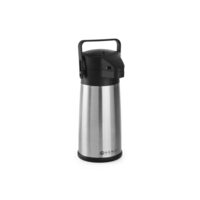 Termos cu pompa, inox, capacitate 2.2 lt, diam. 15 x (H) 34 cm