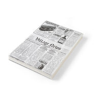 Set 500 de foi hartie impermeabila grasime pentru servire cartofi prajiti sau aperitove, 25x35 cm, Hendi, print tip ziar