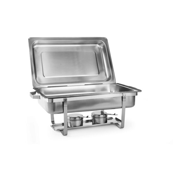 Set 2 Chafing dish Gastronorm GN1/1, adancime 65 mm, 9lt, inox, Hendi