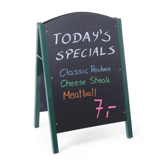 Tabla stradala, 2 fete, suport otel, 700x1100 mm, Hendi