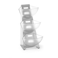 Suport pentru servire zahar, lapte cafea, 3 compartimente, Hendi, 190x240x(H)410