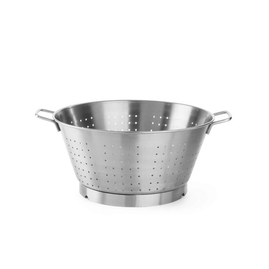 Colander inox cu 2 manere, Hendi, design solid, 320x(H)180 mm