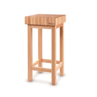 Butuc pentru transat carne / alimente din lemn fag pe suport din lemn, Hendi, 500x400x(H)150 mm