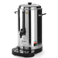 Percolator  pentru bauturi calde cu pereti dubli Hendi, 1500 W, 15 L, Robinet anti-picurare, Indicator decalcifiere, Argintiu
