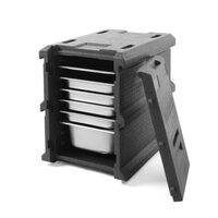Cutie termoizolanta pentru transport / catering,100 lt, pentru tavi GN 1/1, cu 8 santuri la distanta de 61 cm pentru tavile GN1/1, Hendi