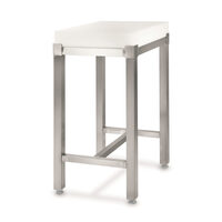 Bloc din polietilena pentru tocat, fabricat din polietilena PE500, rama intarita din otel 400x500x(H)50+750 mm