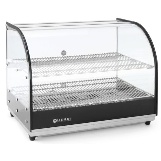 Vitrina calda, ARKTIC by Hendi, cu doua nivele, incalzire infrarosu, termostat reglabil pana la 85 gr C, 554x376x(H)432 mm