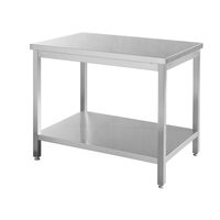 Masa de lucru cu polita, inox AISI 430, Hendi, 1800x700x(H)850 mm, blat de lucru si polita inferioara ranforsate