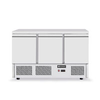 Masa frigorifica rece cu 3 usi, inox, ARKTIC by Hendi Kitchen Line, capacitate camera frig 380 lt, consum mediu/24h 4,5 kw