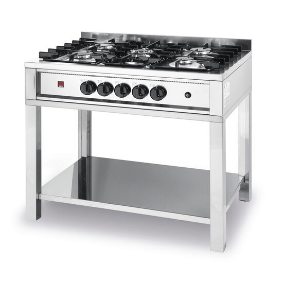 Masina Hendi gatit, gaz - 5 arzatoare, suport deschis