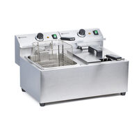 Friteuza electrica profesionala dubla 2x8 litri, inox, 2x3500W, Hendi Mastercook