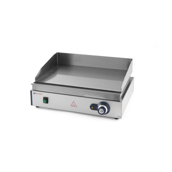 Gratar electric, suprafata neteda, 2400W, termostat 0-300 gr C, inox, 550x380x(H)240 mm, Hendi Blue Line