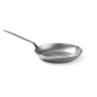 Tigaie clasica din otel laminat, 28 cm diametru x 5 cm inaltime,baza 22 cm Hendi