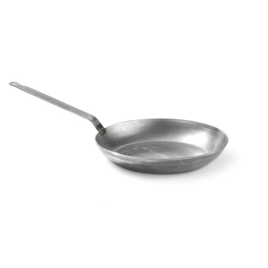 Tigaie clasica din otel laminat, 28 cm diametru x 5 cm inaltime,baza 22 cm Hendi