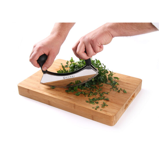 Cutit special pentru tocat, lama dubla inox, 230 mm, Hendi