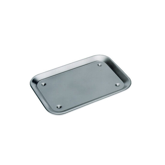 Tava pentru servire / expunere, Hendi, inox, 24x17 cm, cu picioruse anti-alunecare
