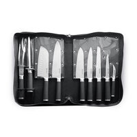 Set promotional cutite, 9 piese, Hendi, Kurt Scheller Edition, lame inox cu rezistenta foarte mare, geanta suport inclusa