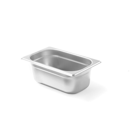 Tava Hendi Gastronorm GN 1/4 200 mm 5.5 litri, gama Budget Line, otel inoxidabil