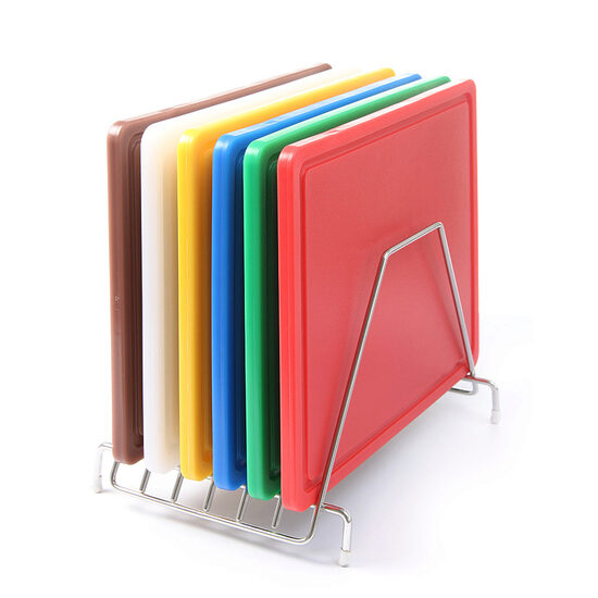 Suport pentru tocatoare, inox, pentru maxim 6 tocatoare, Hendi, 303x211x(H)205 mm