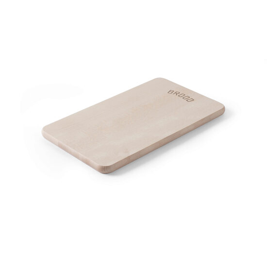 Tocator solid din lemn de fag, 340x200x(H)14 mm, Hendi