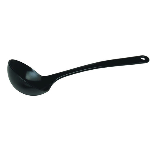 Lingura servire adanca / polonic, Hendi, 30 cm, 140 ml, plastic negru rezistent termic