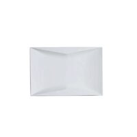 Farfurie dreptunghiulara, 310x210x(H)25 mm, portelan alb super-rezistent pana la 600 gr C, Hendi Torro