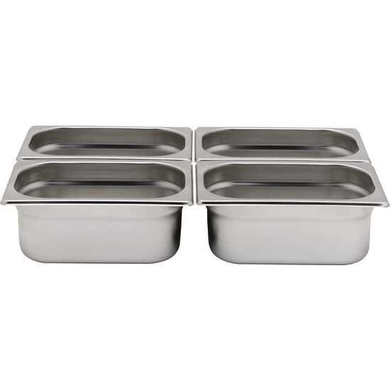 Tava Hendi Gastronorm GN 1/4 65 mm 1.8 lt - gama Profi Line, otel inoxidabil