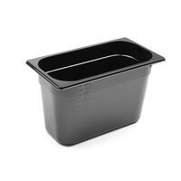 Tava Gastronorm GN 1/3 100 mm 4 lt - policarbonat negru- Hendi