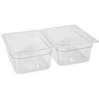 Tava Hendi Gastronorm GN 1/2 100 mm 6.5 lt - policarbonat transparent