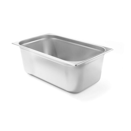 Tava Gastronorm GN1/1, 530x325x(H)200 mm, 28 lt, inox, gama Hendi Budget Line
