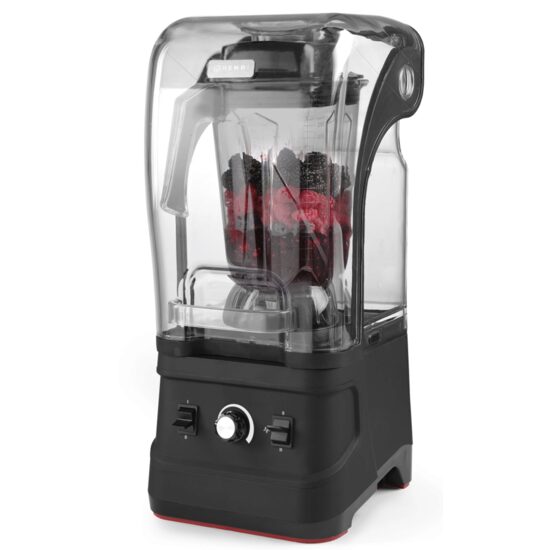 Blender cu capac amortizare zgomot, 1680W, cana 2,5 lt policarbonat, pana la 24800 rpm, Hendi, 252x258x(H)547 mm, potrivit si pentru uz profesional