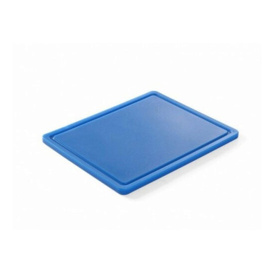 Tocator albastru GN1/1 - 530x325x(H)15 mm, Hendi, polietilena HDPE, 2 fete taiere, respecta normele de igiena HACCP