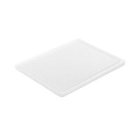 Tocator alb, 26.5x32.5x(H)1.2 cm - GN1/2, cu sant de scurgere, polietilena HDPE 500, respecta normele de igiena HACCP, Hendi