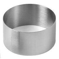 Forma Inel decorare alimente / prajituri, diametru 90x50(H) mm, Hendi, Inox