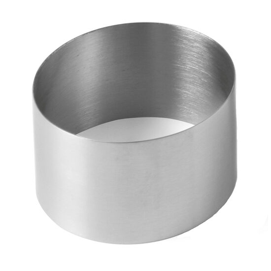 Inel decorare pentru patiserie si plating, 70x45 mm, inox, Hendi