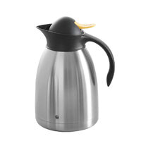 Cana termos 1.5 lt, Hendi, pereti dubli inox, cu sistem apasare galben