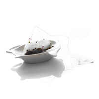 Set 6 buc. Vas servire pentru pliculete ceai, 90x(H)120 mm, portelan termorezistent, Hendi