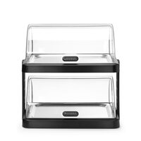 Set 2 tavi servire suprapuse pe 2 nivele cu 4 elementi racire si capace rolltop, Hendi, 44x32x(H)44 mm.