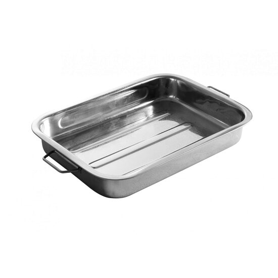 Tava cuptor din inox, Hendi, 43x31x6 cm, inox de calitate superioara