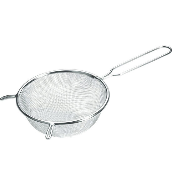 Strecuratoare mare cu maner, inox, Hendi, diametru 24 cm x lungime 41 cm, potrivita si pentru uz profesional