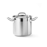 Oala cu capac, 20 Lit, 32 cm diametru x 27 cm inaltime, inox, gama Hendi Kitchen Line, potrivita si pentru uz profesional