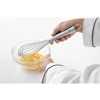 Tel bucatarie din inox, Hendi, cu 8 fire groase, lungime 30 cm, cu carlig agatat