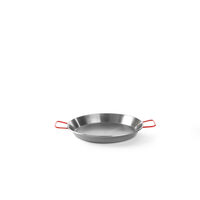 Tigaie Paella cu 2 manere ,34 cm diametru x 4 cm inaltime, din otel de inalta calitate, Hendi, , pentru echipamente pe gaz