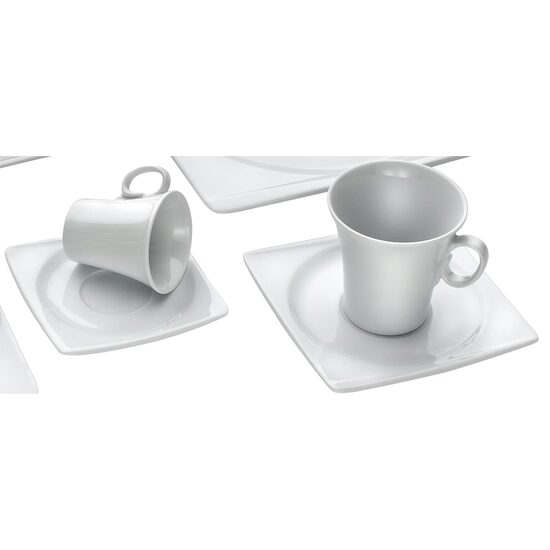 Farfurie Hendi Hong Kong pentru ceasca cafea/capuccino 200 ml, portelan alb