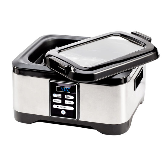 Aparat gatit tip Sous Vide, CookMania, 450W, capacitate 5,7 lt, pt 6 portii, corp inox, 363X335X(H)290 mm